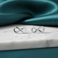 Small Infinity Stud Earrings - 925 Silver