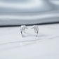 Small Dolphin Studded Stud Earrings - 925 Silver