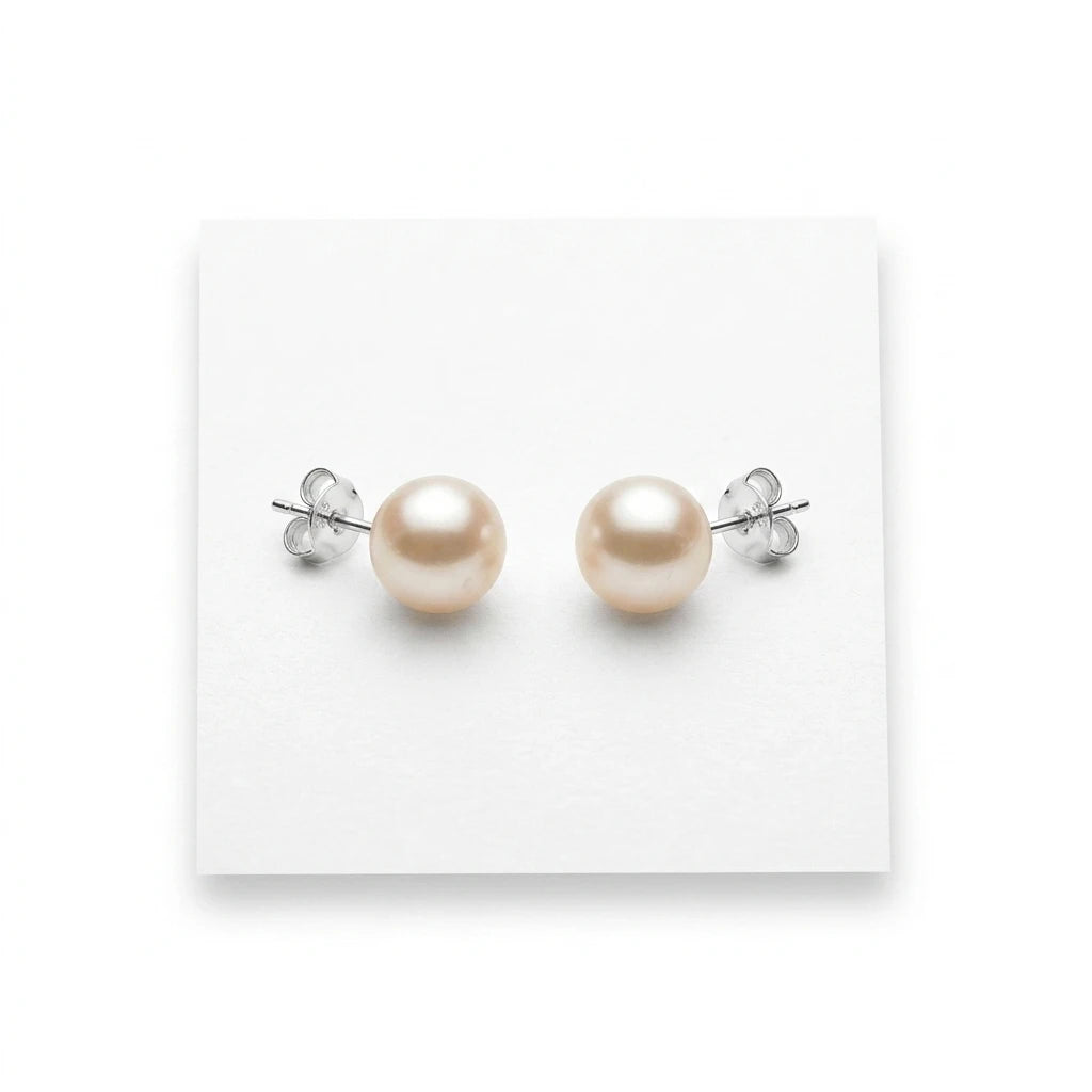Shell Pearls Earrings - 925 Silver