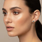 Delicate Trio of Mini Color Zirconia Studs 18K Gold Plated Earrings