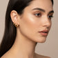 Trio Click Hoops Earrings - 18K Gold Plated