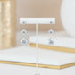 Sterling Silver Trio Round Zirconia Studs Earrings