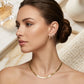 Trio Heart Studded Zirconia Earrings - 18K Gold Plated