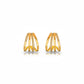 Ear Jacket Studded Zirconia Earrings - 18K Gold Plated