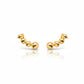 Ear Cuff Balls Stud Earrings - 18K Gold Plated