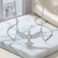 Studded Zirconia Holy Spirit - White Rhodium Plated Necklace
