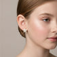 Delicate Star Studded Zirconia Earrings - 18K Gold Plated