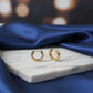 Groove Hoops Earrings - 18K Gold Plated
