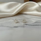 Pave Clover Stud Earrings - 18K Gold Plated