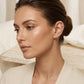 Mini Lucky Clover Studded Zirconia Earrings - 18K Gold Plated