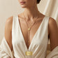 Small Cross Catholic Rosary Necklace - 18K Gold Plated