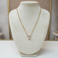 Teardrop Stone Pendant Necklace - 18K Gold Plated
