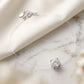 Round Cubic Zirconia in Nylon Necklace - White Rhodium Plated