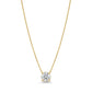 Round Cubic Zirconia Necklace - 18K Gold Plated