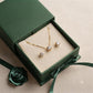 Round Cubic Zirconia Necklace - 18K Gold Plated