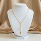 Small Cross Catholic Rosary Necklace - 18K Gold Plated
