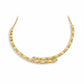 Rigid Serpent Studded Zirconia Necklace - 18K Gold Plated