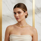 Rigid Serpent Studded Zirconia Necklace - 18K Gold Plated
