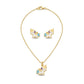 Delicate Unicorn Kids Set - Earrings and Necklace - 18K Gold Plated