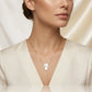 Mother Pearl Girl Necklace - 18K Gold Plated