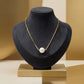 Pearl in Chain Necklace - 18K Gold Plated