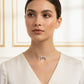 Boy Studded Zirconia Pendant - White Rhodium Plated