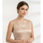 Religious Mother Pearl Baguette Medallion Necklace - 18K Gold Plated