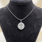 Religious Studded Zirconia Cross Pendant Necklace - White Rhodium Plated