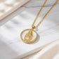 Religious Studded Zirconia Necklace - 18K Gold Plated