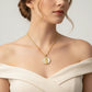 Religious Studded Zirconia Necklace - 18K Gold Plated