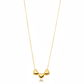 Three Heart Necklace - 18K Gold Plated