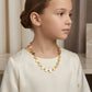 Delicate Mini Circle Kids Necklace - 18K Gold Plated