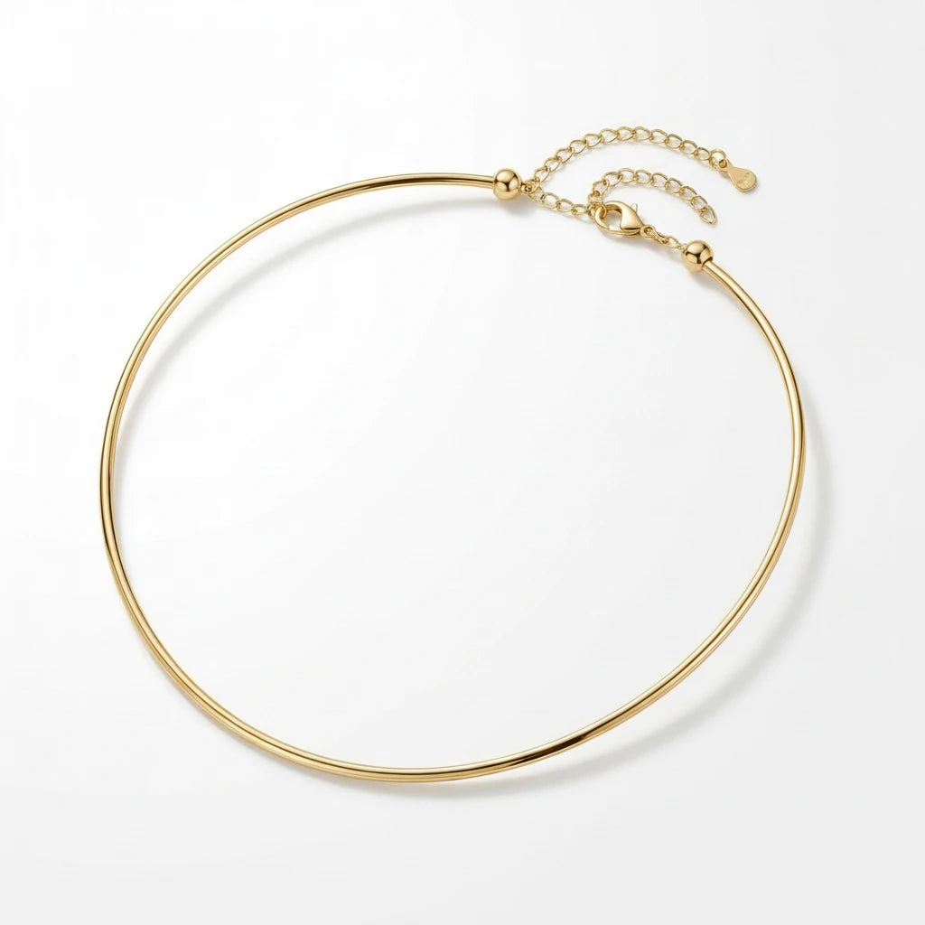 Customizable Wire Choker - 18K Gold Plated