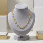 Small Colorful Zirconia Kids Necklace - 18K Gold Plated