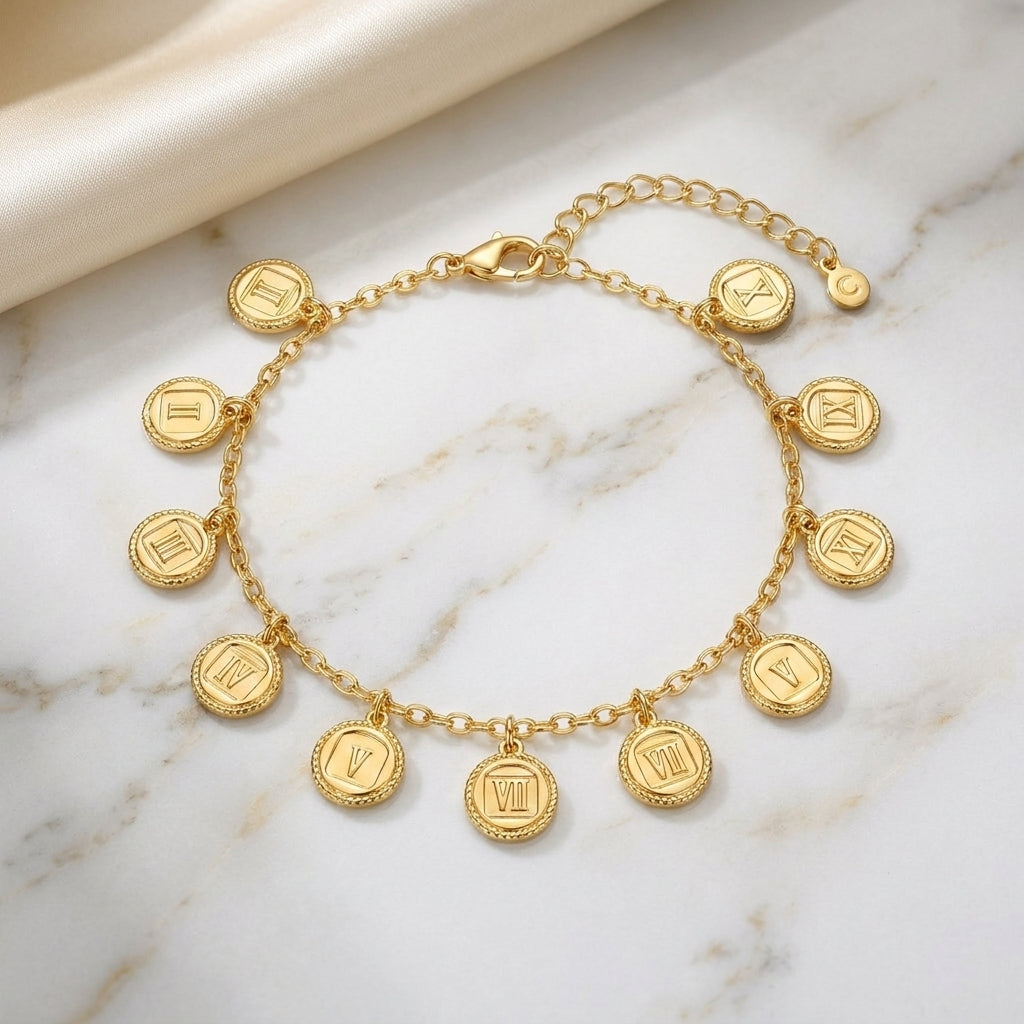 Ten Commandments Bracelet - 18K Gold Plated
