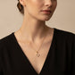 Studded Zirconia Clover Necklace -18K Gold Plated