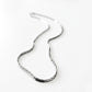 Linear Chain Choker - White Rhodium Plated
