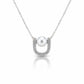Delicate Pearl Necklace - White Rhodium Plated