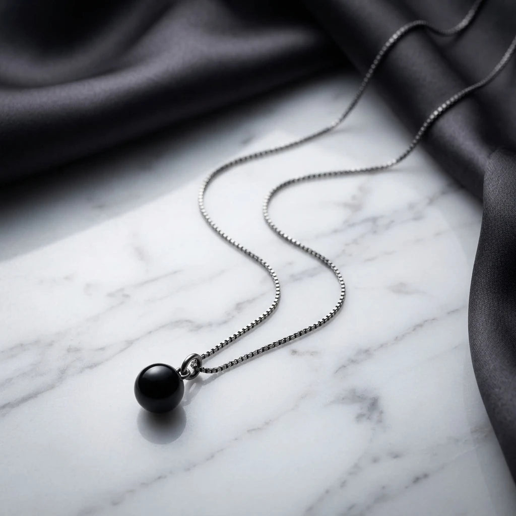 Boy's Necklace 45cm - Black Rhodium Plated