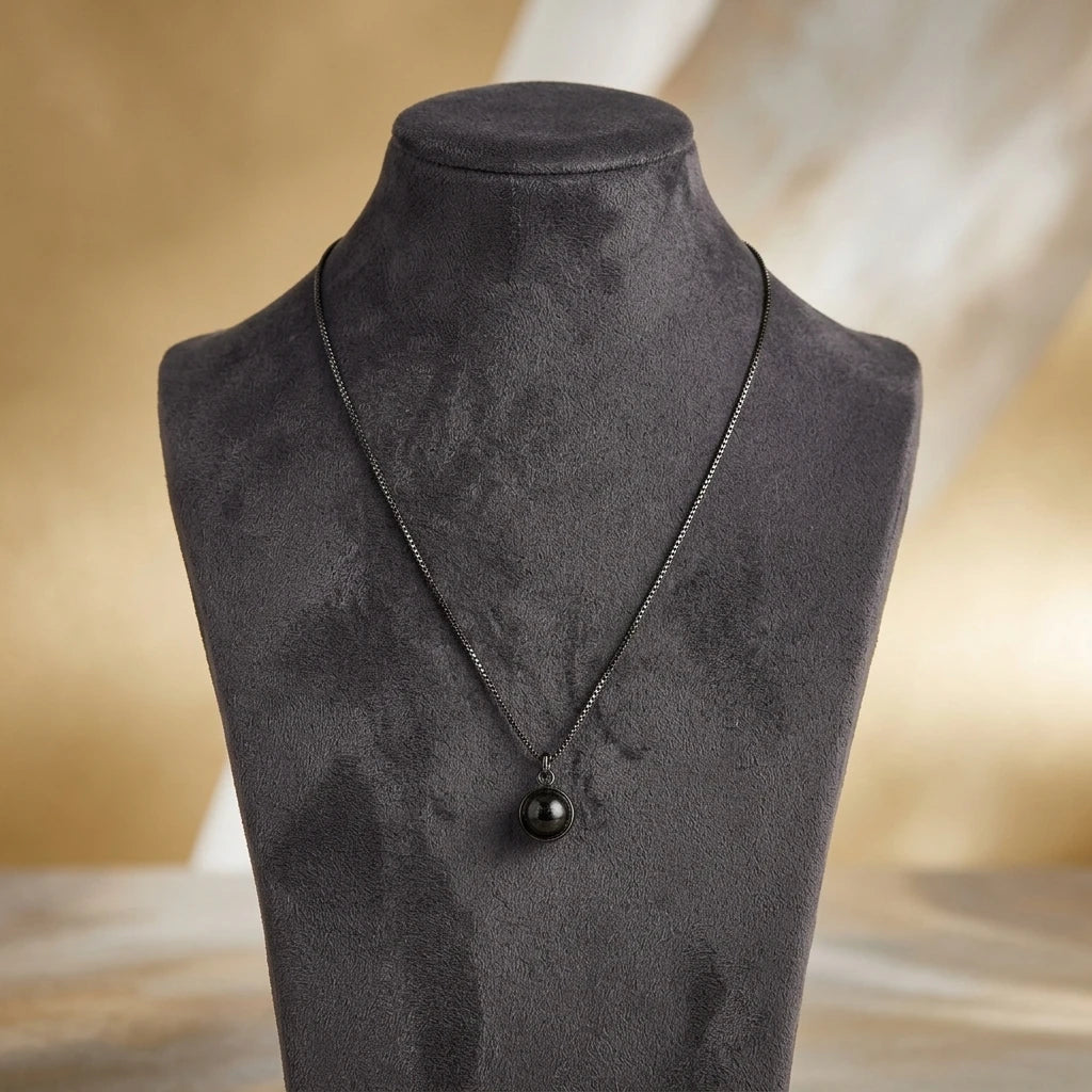 Boy's Necklace 45cm - Black Rhodium Plated