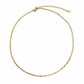 Flat Dot Chain Choker Necklace, 45cm – 18K Gold Plated