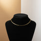 Flat Dot Chain Choker Necklace, 45cm – 18K Gold Plated