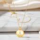 Letter Studded Zirconia Personalized Necklace - 18K Gold Plated