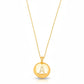 Letter Studded Zirconia Personalized Necklace - 18K Gold Plated