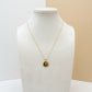 Letter Studded Zirconia Personalized Necklace - 18K Gold Plated