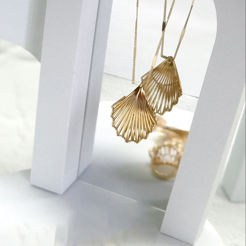 18K Gold Plated 80cm Shell Necklace