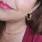 18K Gold Plated Twisted Hoop Earrings