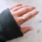 18K Gold Plated Solitaire Zirconia Ring