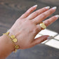 18K Gold Plated Ten Commandments Bracelet