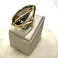 18K Gold Plated Smoke Quartz Teardrop Organic Ring